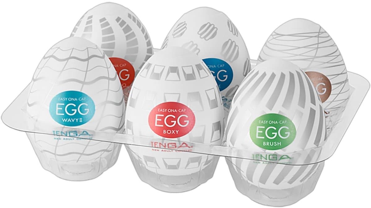 Tenga - EGG Variety Pack Easy Beat - Mini Masturbator - 6 stuks — afbeelding 1