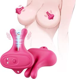 Oneay Tepelvibrator - Seksspeeltje voor volwassenen, tepelklem, vibrerend, 9 vibratiestanden, magnetische tepelstimulatie, seksspeeltje, plezier voor vrouwen en stellen — thumbnail 1