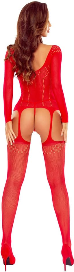 Bodystocking B125 rood O.S. — thumbnail 2