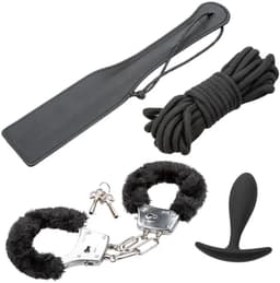 Sensationsdeluxe - BDSM Pleasure Kits - Bondage - Hand boeien - Spatel - Touw - Buttplug — thumbnail 4
