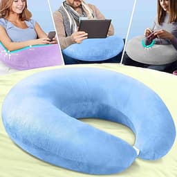 Ergonomisch Kussen - Rustkussen Bedbank - Games Lezen Werken - Zacht Positiëringshulp - 68 x 50 cm - Hemelsblauw — thumbnail 2