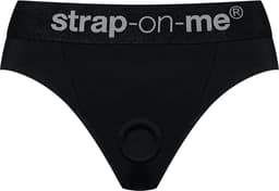 Strap-On-Me - Heroine - Comfortabel Strap-on Voorbinddildo Harnas Van Microfiber - Zwart S — thumbnail 3