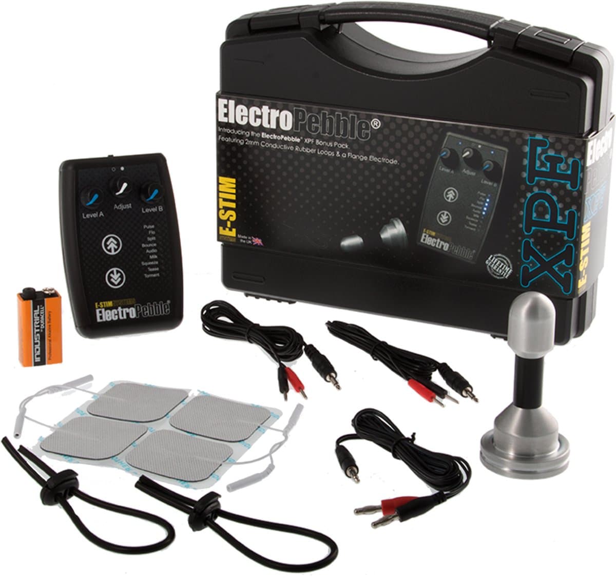 E-Stim - Electrosex Powerbox - ElectroPebble Voordeelverpakking – Complete E-Stim Pleasure Kit — afbeelding 1