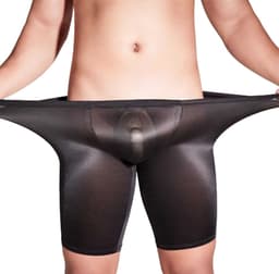 Erotische transparante heren short - Korte broek - Stretch - One size - Sexy heren lingerie - Uitdagende look - Goede kwaliteit — thumbnail 3