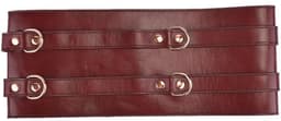 Liebe Seele - Wine Red - Luxe En Exclusieve Lederen Taille Bondagecorset - Corsetriem - wijnrood — thumbnail 2