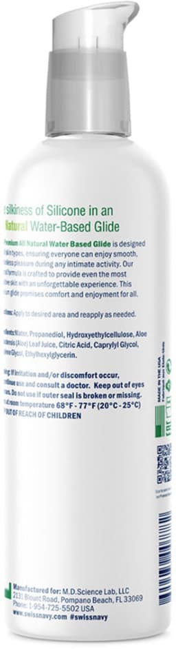 Swiss Navy Natural - Glijmiddel op Waterbasis - Alleen Natuurlijke Ingrediënten 30 ml — thumbnail 3