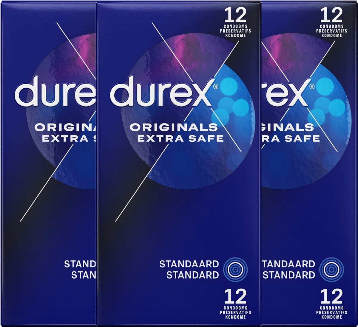 Durex Originals Condooms Extra Safe - 3x 12 stuks — afbeelding 1