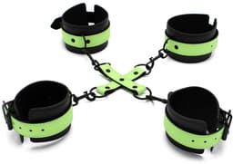 Kiotos - Glow in the Dark - Boeienset - Polsboeien Handboeien en Hogtie Set — thumbnail 1