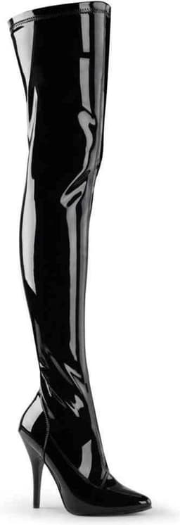 EU 40 = US 10 | SEDUCE-3000 | 5 Plain Stretch Thigh Boot — thumbnail 1
