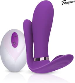 Teazers - Purple Pleaser Vibrator met Afstandsbediening - Oplaadbaar - Waterproof - Vibrators voor Vrouwen - Sex Toys voor Vrouwen - Buttplugs - G-Spot Vibrator - Buttplug Vibrator - Dildo - Paars — thumbnail 1