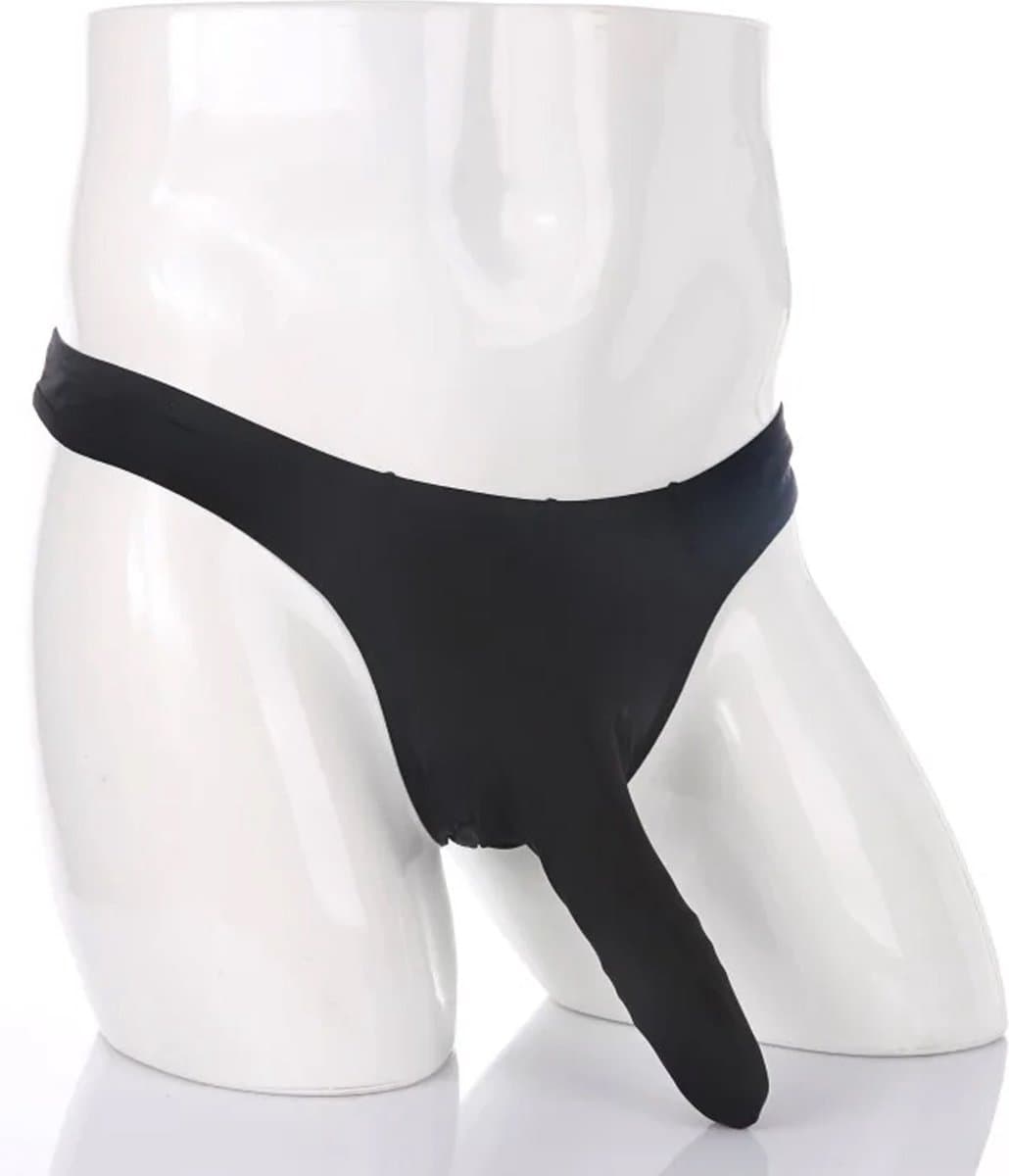 Heren string met gesloten sleeve - BDSM - Kuisheid - Erotische slip mannen — afbeelding 1