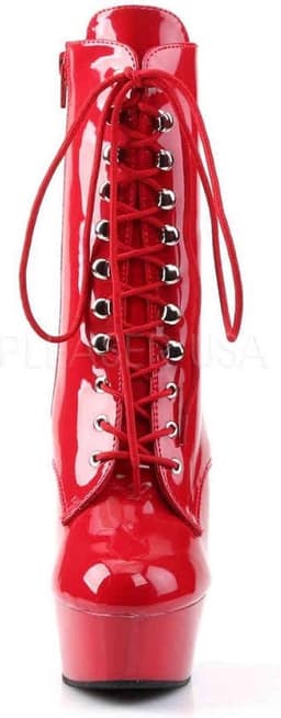 Pleaser - DELIGHT-1020 Plateau Laarzen - US 14 - 45 Shoes - Rood — thumbnail 2