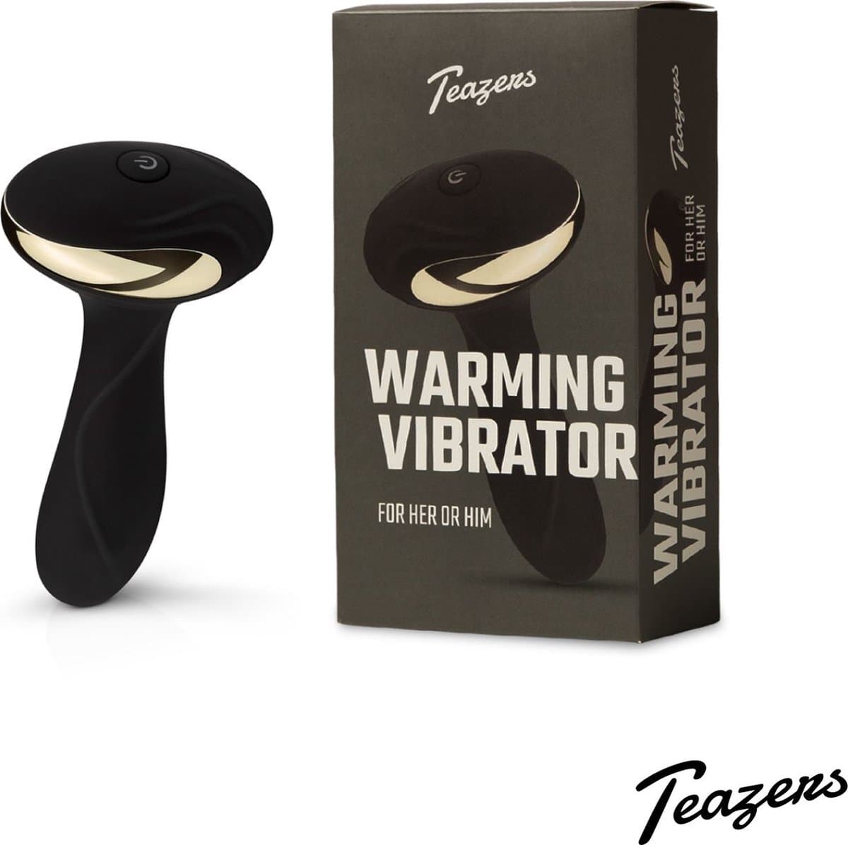 Teazers - Heat of the Moment - Buttplug Vibrator - Verwarmende Buttplug - Buttplug - Anal Plug - Sex Toys voor Vrouwen en Mannen - Seksspeeltjes - Zwart — afbeelding 1