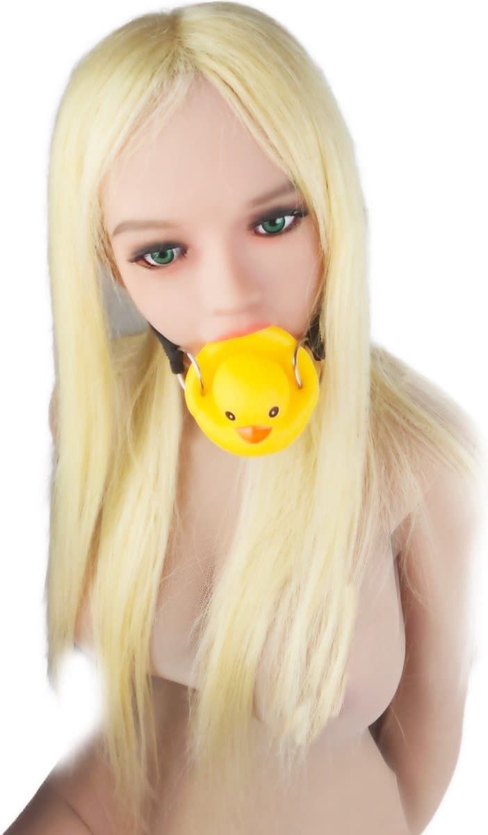 BNDGx® - GagBall - Bad eend - Seks speeltje - Gag Bal mond strap masker bdsm fetish — afbeelding 1