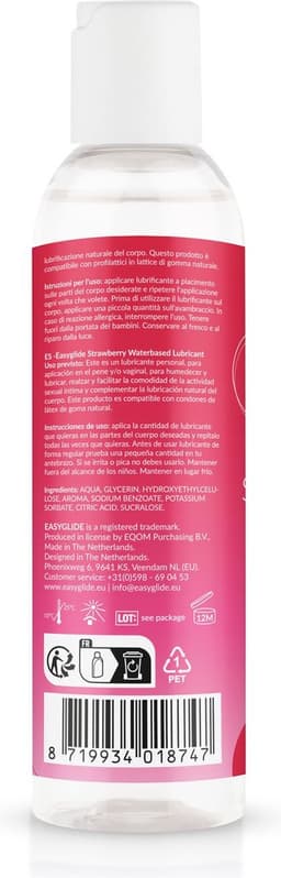 EasyGlide - Glijmiddel op Waterbasis - Aardbei - 150 ml — thumbnail 3