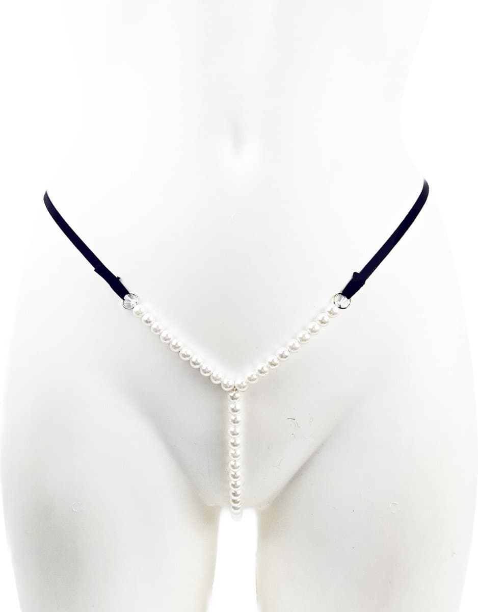 BamBella ® - String Kruisloos - One size - Sexy Zwart Erotische onderbroek dames — afbeelding 1
