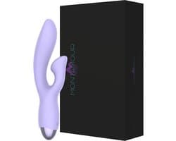 MontAmour Bunny – Rabbit Vibrator voor Beginners & Gevorderden – Tarzan Vibrator – G-Spot & Clitoris Stimulator – Dubbele Stimulatie – 10 Vibratiestanden – Sex Toys voor Vrouwen & Koppels – Oplaadbaar – Hygiene - Veilig- Waterdicht - Lila - Paars