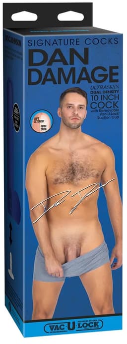 Dan Damage - Realistic ULTRASKYN Dildo - 10" / 25 cm - Vanilla — thumbnail 3