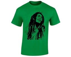 Bob Marley geïnspireerd Reggae heren T-shirt Smoke Weed Jamaicaanse Ragga muziek Xmas Gift Top