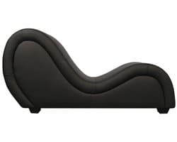 Tantra Lounge Bank - Sex Stoel - Tantra Sofa - Tantra Stoel - Zwart Kunstleer - Tantra - Luxe Meubel voor Sensuele Beleving