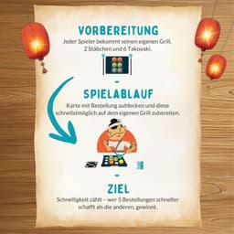 Behendigheidsspel Takoyaki - Snel Familiespel met Eetstokjes voor 2 tot 4 Spelers — thumbnail 5