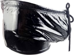 BamBella ® - Boxer short Maat L/XL Datex Zwart (Latex en stof SM kleding BDSM erotische heren kleding ondergoed lingerie onderbroek zwart — thumbnail 3