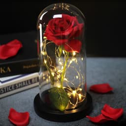 Zolta - Acrylglas Led Roos - Roze - 21cm - Geschenkverpakking — thumbnail 2