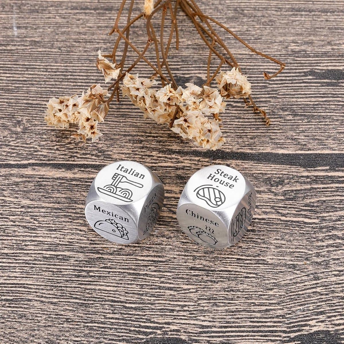 Date Night Geschenken voor Vrienden en Vriendinnen - Ondeugende Dobbelstenen voor Voedselbeslissingen - Perfecte Cadeaus voor Valentijnsdag — afbeelding 1