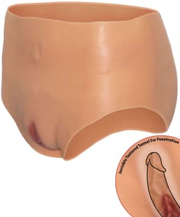 Hidden Desire - Alter Ego Open Vagina Brief High Waist Flesh — thumbnail 1