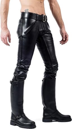 Mister b leather fxxxer jeans all black 34 — thumbnail 2