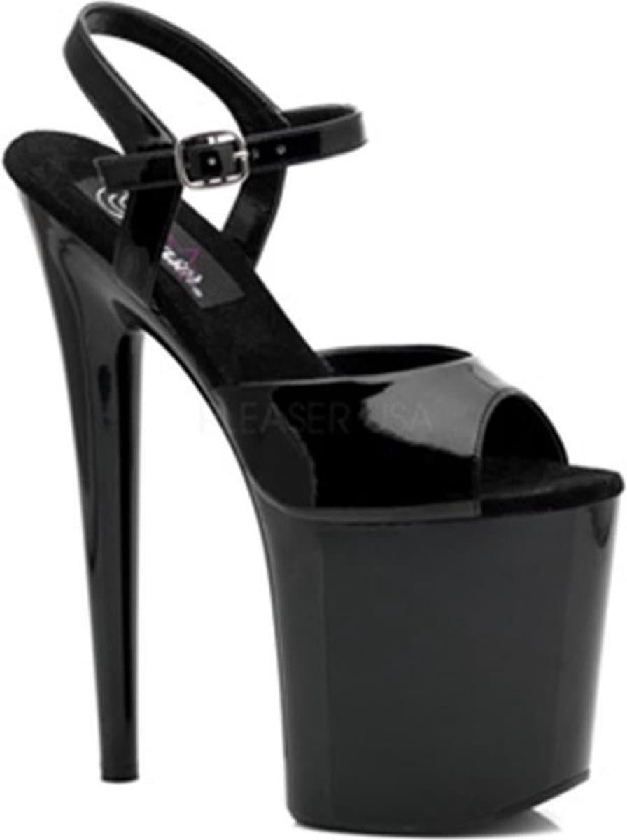Pleaser - FLAMINGO-809 Sandaal met enkelband, Paaldans schoenen - Paaldans schoenen - 40 Shoes - Zwart — afbeelding 1