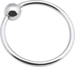 Banoch | Glansring Veronica Ø 40 mm | zilverkleurige metalen eikelring | cockring — thumbnail 5