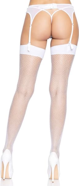 Nylon Fishnet Thigh Highs — thumbnail 4