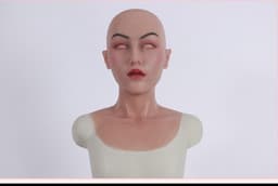 Siliconen Masker-Vrouwenmasker- Masker- Gezichtsmasker-Cosplay-Transgender-Travestie- Gezicht-Crossdresser — thumbnail 4