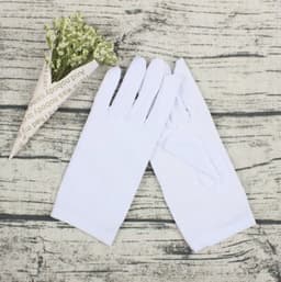 Beschermende Handschoenen Wit - Handschoenen - Eczeemhandschoen - White Gloves - Jewelry Handschoen - Werk Handschoen - Beauty salon handschoenen - Veiligheid Handschoen Lichtgewicht Unisex Zacht MAAT L / 2 Paar ----- XXO® — thumbnail 5