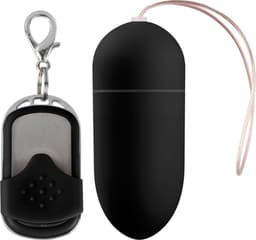 10 Speed Remote Vibrating Egg Big zwart - Tril ei — thumbnail 1
