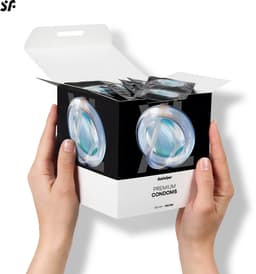 Satisfyer Condooms Heren | 100 stuks | 45-64 mm | XS - XL beschikbaar | Realistisch & dun met vochtig oppervlak | Huidvriendelijk & geurloos | Met reservoir | Getest & betrouwbaar — thumbnail 2