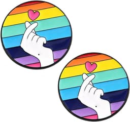 Emaille Pins Gay Pride Rainbow Cartoon, duurzame accessoires voor kleding, rugzakken en hoeden, symbool van ondersteuning van diversiteit. — thumbnail 1