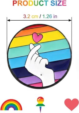 Emaille Pins Gay Pride Rainbow Cartoon, duurzame accessoires voor kleding, rugzakken en hoeden, symbool van ondersteuning van diversiteit. — thumbnail 5