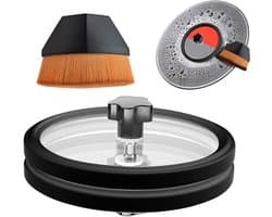 Platen Reinigingsset - Labelbeschermer Vinyl - Vinyl Reinigen - Dubbelzijdig Waterdicht - Voor 7 10 12 inch - Zwart