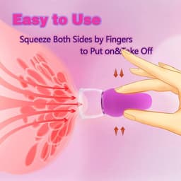 1 paar tepelzuigers (BDSM-speeltjes/tepelstimulator/massager) – seksspeeltjes voor vrouwen en koppels (paars) — thumbnail 5