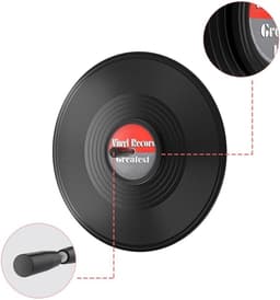 Vinyl Platen Reiniger - LP Beschermer - Platen Schoonmaken - Waterdichte Label Bescherming - 12 Inch - Zwart — thumbnail 5