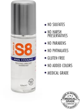 Stimul8 S8 - S8 WB Cooling Anal Lube 125ml - Lubricants Cooling Koelend 125 — thumbnail 4