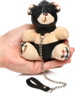 XR Brands AH119 - Hooded Teddy Bear Keychain - Tan — thumbnail 2