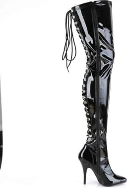 EU 39 = US 9 | SEDUCE-3063 | 5 Open Back D-Ring Stretch Thigh BT — thumbnail 5