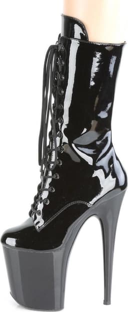 Pleaser - FLAMINGO-1050 Plateau Laarzen - Paaldans schoenen - 38 Shoes - Zwart — thumbnail 3