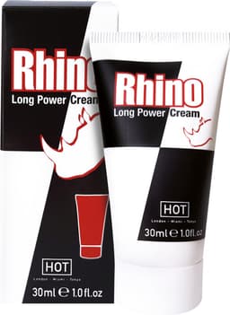 Hot Rhino Long Power Cream - 30 ml - Delay Cream — thumbnail 1