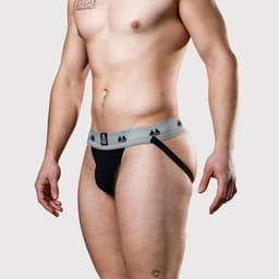 MM Sports Original Edition Swimmer/Jogger Jockstrap 2 inch Black - MAAT XL - Heren Ondergoed - Jockstrap voor Man - Mannen Jock — thumbnail 4