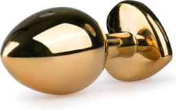 EasyToys - Buttplug met Hartje - Sex Toys voor Mannen en Vrouwen - Buttplugs - Goud/Roze — thumbnail 3