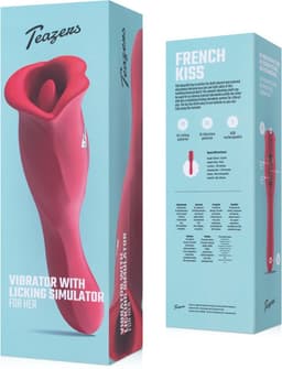 Teazers - Vibrator met Likkende Clitoris Stimulator - Vibrators voor Vrouwen - Sex Toys voor Vrouwen - Vibrators - Dildo’s - Clitoris Stimulator - Tong Vibrator - Rood — thumbnail 5